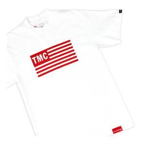 LIMITED EDITION TMC FLAG T-SHIRT - WHITE/RED - S